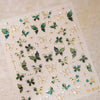 Metallic Bronzing Butterfly Nail Art Decals For Diy Manicures