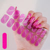 UV Semi-Cured Gel Nail Wraps Stickers Strips French Long Lasting