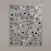 Cartoon Black Cat Nail Stickers Cute Graffiti Painting Kitten Designs