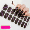 UV Semi-Cured Gel Nail Wraps Stickers Strips French Long Lasting