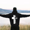 Jesus Cross Christian Back Print Hoodie
