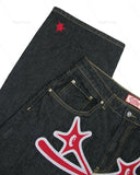 Hip Hop Gothic Street Rock Jeans Pants Harajuku Denim Trousers Streetwear 2023 Y2K Pants Jeans