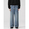 Men's Jeans Autumn and Winter Baggy Causal Black Straight wide
