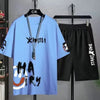 Set for Men T shirt Men's Summer Leisure Suit Trend Printing Short Sleeve T-shirt
