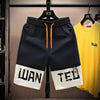 Ice Silk Shorts Men's Summer Capris Loose Elastic Waist Drawstring Pockets