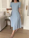 Blue Long Casual Dress