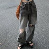 Women's Spring Ripped Denim High Waist Y2K Jeans