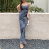 Women's Backless Maxi Dress Summer Streetwear