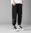 Black Cropped Trousers Graphic