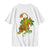 Harajuku Men Vintage T-Shirt Cotton Embroidery Short Sleeve, High Quality Animal Graphic