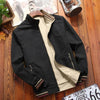 Windbreaker Double-sided Wear Jackets Men Baseball Pilot Bomber