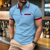 Summer Men's Short sleeved Polo Shirt Business Casual Collar T-shirt Breathable
