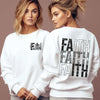 FAITH Letter Print Fleece Hoodie for Women