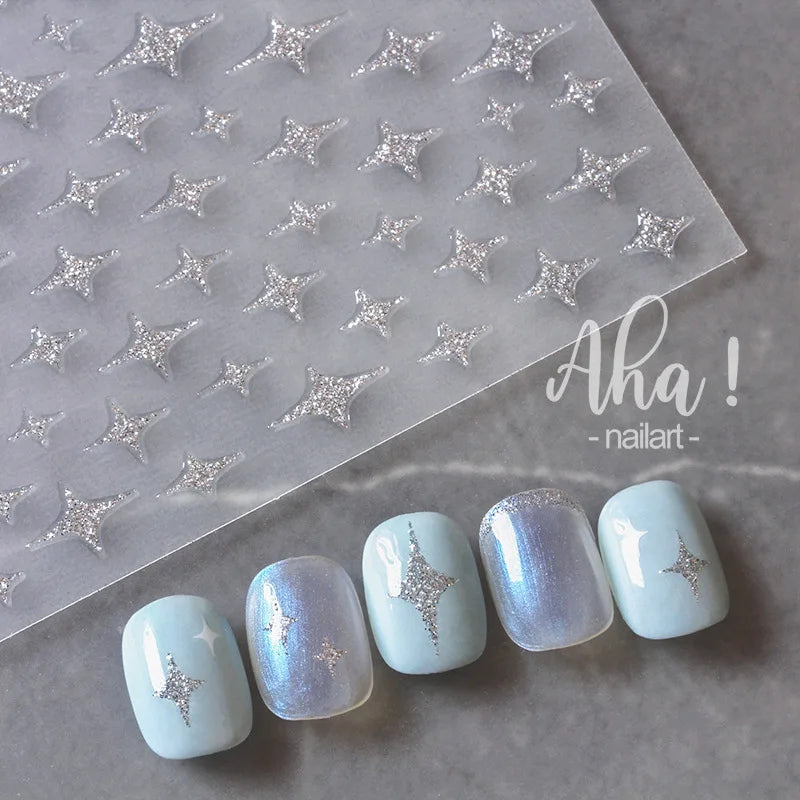 Metallic Bronzing Butterfly Nail Art Decals For Diy Manicures