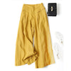 Summer Pants for Women Linen Size Wide Leg Pants