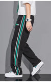 Elevate Your Streetwear with Stylish Joggers: Null's Knit Ribbons Harem Pants
