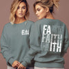 FAITH Letter Print Fleece Hoodie for Women