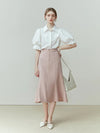 Office Lady Half Sleeve Lantern Blouses