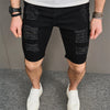 Street Men Shorts Summer Stylish Solid Male Casual Jean Five-point Pants