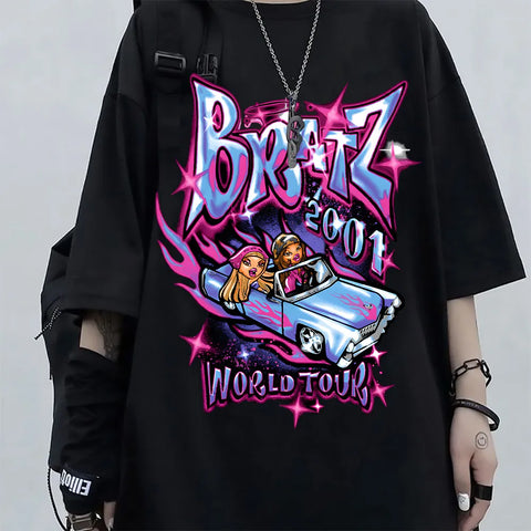 Bratz Oversized T-Shirt: Aesthetic Harajuku Style