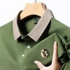 Embroidered Cotton Business Leisure Short Sleeved POLO