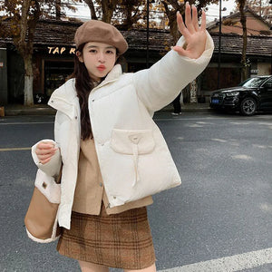 Stand-Up Collar Parkas Women Autumn Winter Puffer Coat