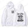 Cattle Moody Letter Print Hoodie Women Casual Pullover
