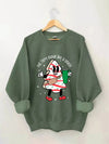 Out Here Lookin Like A Snack Christmas Retro Sweatshirt