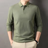 Casual Business Long Sleeved Polo Shirt men