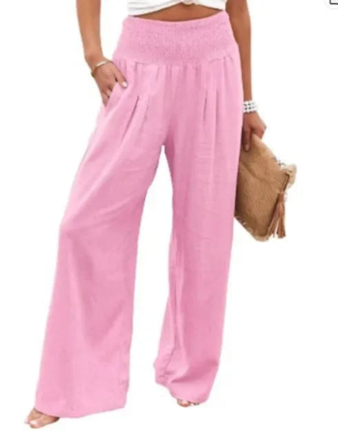 Bloomers With Pockets harem Pants Elastic High Waist