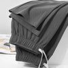 Men's Loose Straight Pants Diagonal Stripes Elastic