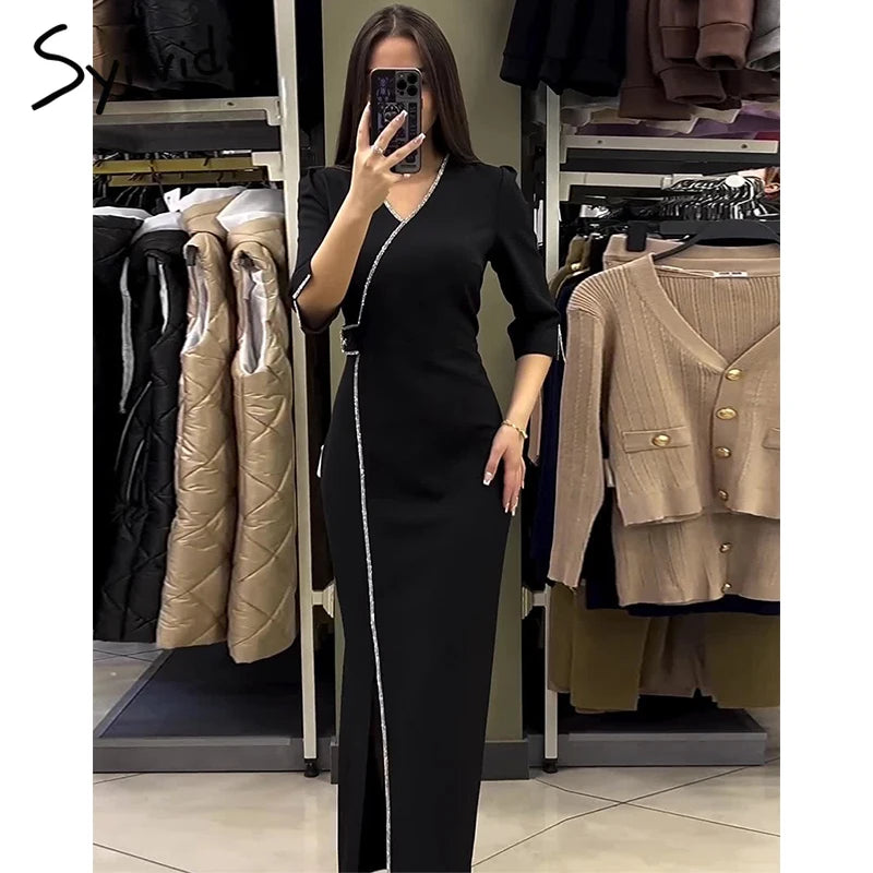 Bodycon Dress, New Fashion, Elegant Party, Club, Lady Clothes, 2024