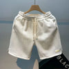 Men's Casual Jogging Sport Short Pants Wave Pattern Male Loose