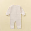 Baby Romper Cotton Solid Soft Infant Jumpsuit With Pocket Girl Boy Long Sleeve Bebe