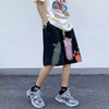 Shorts Men Pants Loose Straight Leg Trend Print Summer