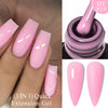 7ML Pink Glitter Quick Extension Gel Nail Polish Gold Foils