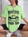 Soft Short Sleeve Tshirt Women Fashion Graphic Sunset Top
