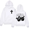 Child of God Print Hoodie Jesus Christian Funny in Hip Hop Streetwear