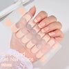 UV Semi-Cured Gel Nail Wraps Stickers Strips French Long Lasting