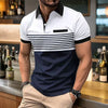 Summer Men's Short sleeved Polo Shirt Business Casual Collar T-shirt Breathable
