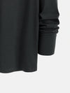 Trendy T-shirt Men's Long Sleeved Printed Round Neck
