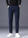 Autumn Winter Casual Pants Thick Business Stretch Slim