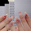 3d Bronzing Laser Cross Stars Y2k Nail Sticker Adhesive Manicure