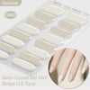 Gradient Auroras Semi Cured Gel Nail Strips Sparkly Shinning DIY Gel Polish