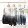 Cashmere Turtleneck Mens Sweaters Thick Warm Personality Letter Sweater