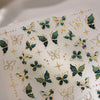 Metallic Bronzing Butterfly Nail Art Decals For Diy Manicures