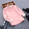 Autumn Winter Big Kids Long-Sleeve Warm Turtleneck Sweater