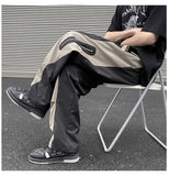 Splicing Zipper Pants Harajuku Sweatpants Fashion Punk Rock Trousers