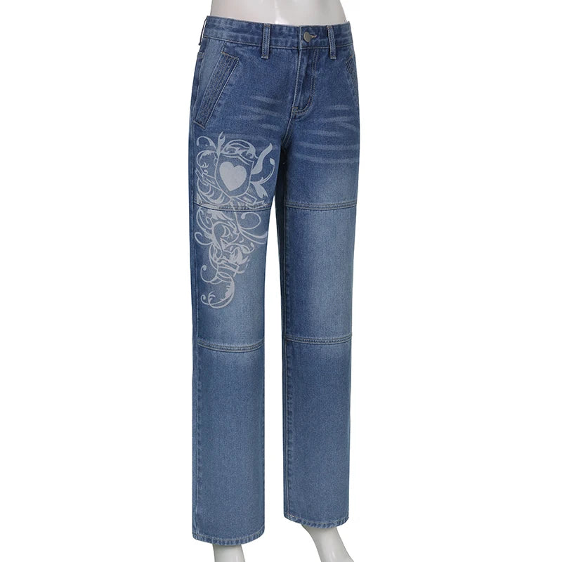 Harajuku Grunge Vintage Low Waisted Cargo Pants Y2K Aesthetics Indie