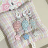 Shiny Pink Blue Cartoon Carp burning Keychain Cute Creative Fish Keyring